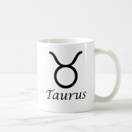 Caneca De Café Sinal Zodiac "Taurus"