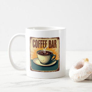 Caneca De Café sinalização de café vintage legal