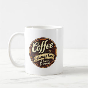 Caneca De Café sinalização de café vintage legal