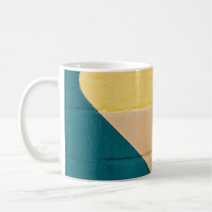 Caneca De Café Sinalização de seta vermelha, laranja e amarela