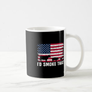 Caneca De Café Sinalizador Americano Fumava Aquele Chef Patriótic