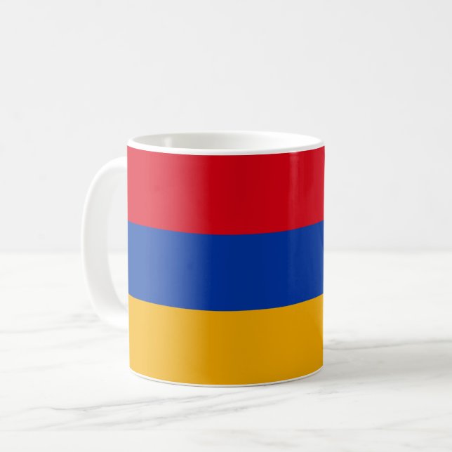 Caneca De Café Sinalizador Armênia (armênio) (Frente Esquerda)