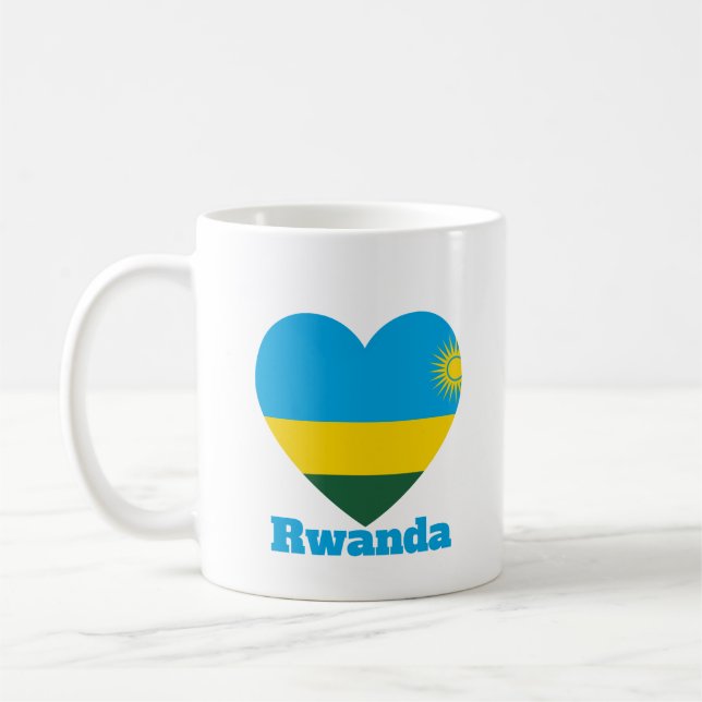 Caneca De Café Sinalizador Coração Ruanda (Esquerda)