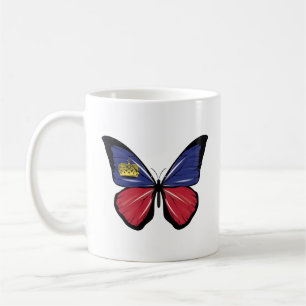 Caneca De Café Sinalizador da Borboleta do Liechtenstein