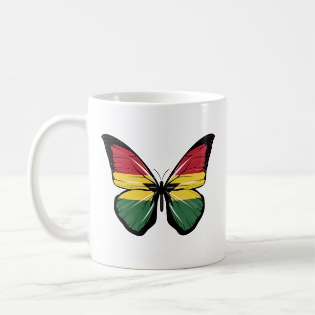 Caneca De Café Sinalizador da Borboleta Gana (Esquerda)