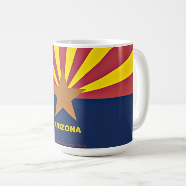 Caneca De Café Sinalizador de arizona (Frente Esquerda)