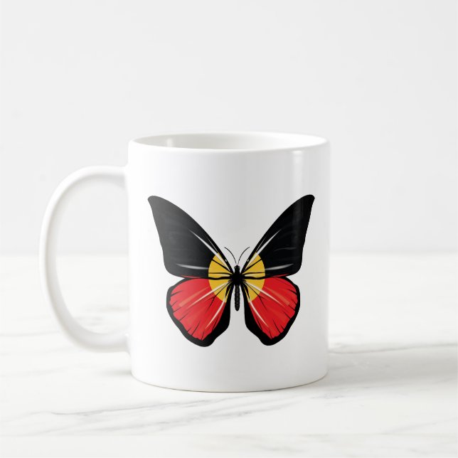 Caneca De Café Sinalizador de Borboleta de Origem (Esquerda)
