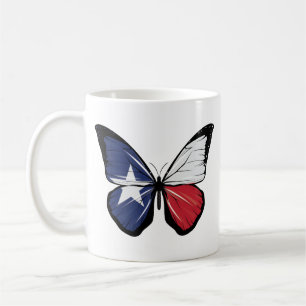 Caneca De Café Sinalizador de Borboleta do Texas