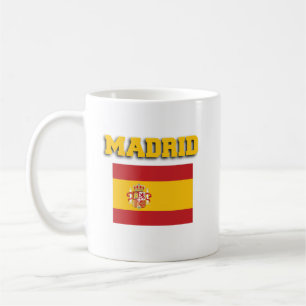Caneca De Café Sinalizador de Espanha de Madrid