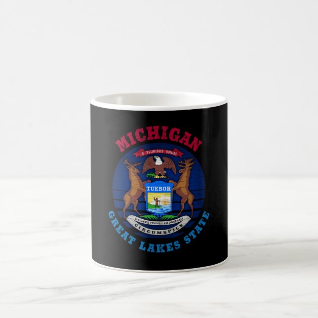 CANECA DE CAFÉ SINALIZADOR DE ESTADO DO EXCELENTE MICHIGAN (Centro)
