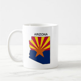 Caneca De Café Sinalizador de Mapa de Estado de Arizona Personali