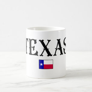 Caneca De Café Sinalizador de Mapa Estatal do Texas EUA