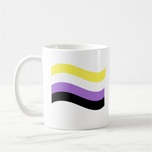 Caneca De Café Sinalizador de Onda Não Binário