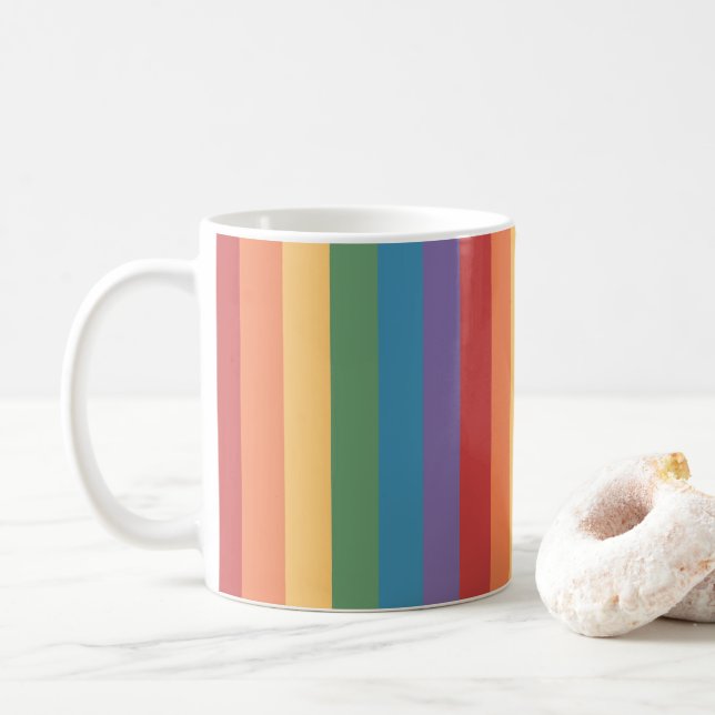 Caneca De Café Sinalizador de orgulho gay Heathered (Com Donut)