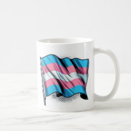 Caneca De Café Sinalizador de Prioridade Trans
