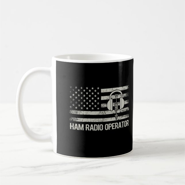Caneca De Café Sinalizador de Rádio Amateur Ham (Esquerda)