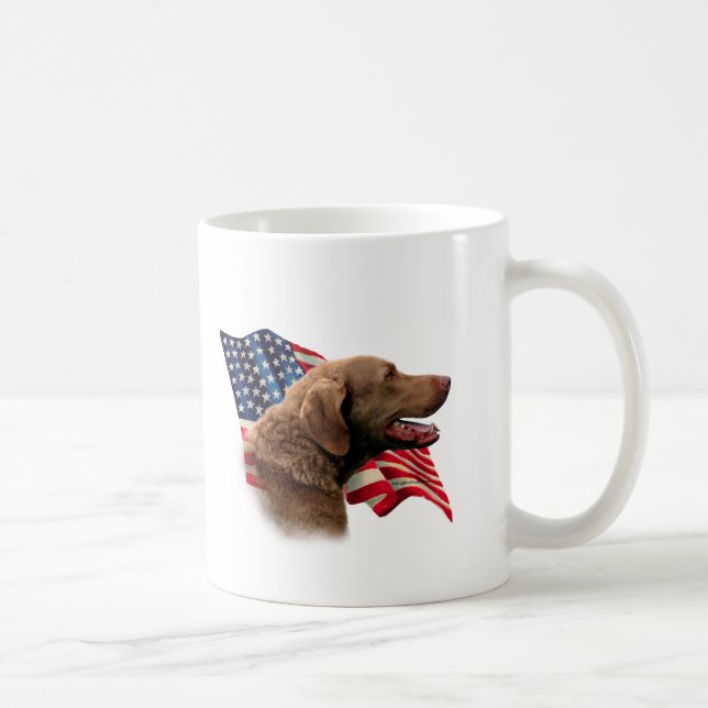 Caneca De Café Sinalizador de Retriever de Baía de Chesapeake (Direita)