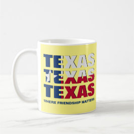 Caneca De Café SINALIZADOR DE TEXAS Patriótico Personalizado
