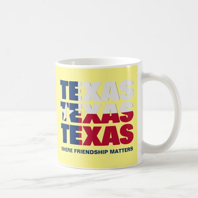 Caneca De Café SINALIZADOR DE TEXAS Patriótico Personalizado (Direita)