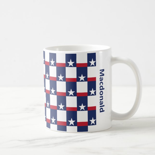 Caneca De Café SINALIZADOR DE TEXAS Personalizado (Direita)