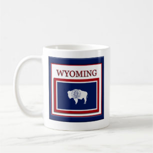 Caneca De Café Sinalizador do Estado Wyoming