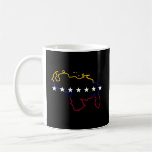 Caneca De Café Sinalizador do Mapa 7 Estrelas da Venezuela
