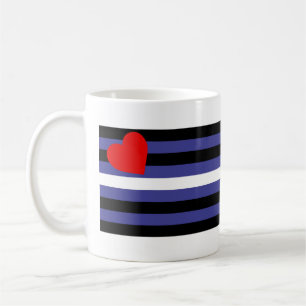 Caneca De Café Sinalizador do Orgulho de Couro