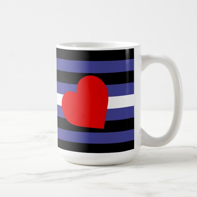 Caneca De Café Sinalizador do Orgulho de Couro (Direita)