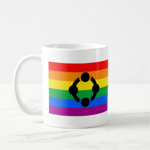 Caneca De Café Sinalizador do Orgulho do Arco-Íris Niche