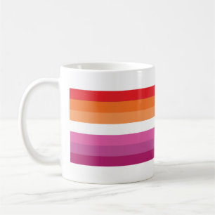 Caneca De Café Sinalizador do Orgulho Lésbico