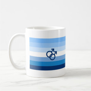 Caneca De Café Sinalizador do Orgulho Mmasculino do Gay MLM