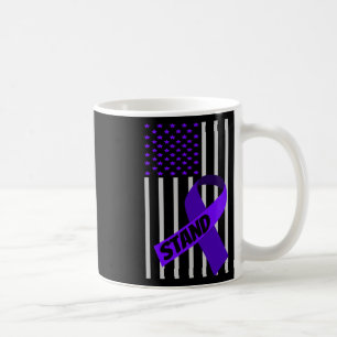 Caneca De Café Sinalizador Dos Eua Produtos De Fita Roxa Opióides