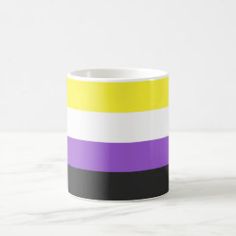 Caneca De Café Sinalizador Enby (Orgulho Não-Binário)