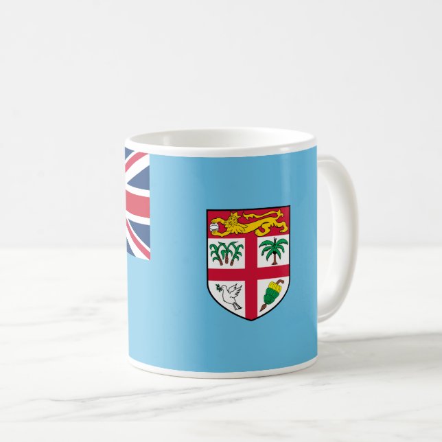 Caneca De Café Sinalizador Fiji (Frente Esquerda)