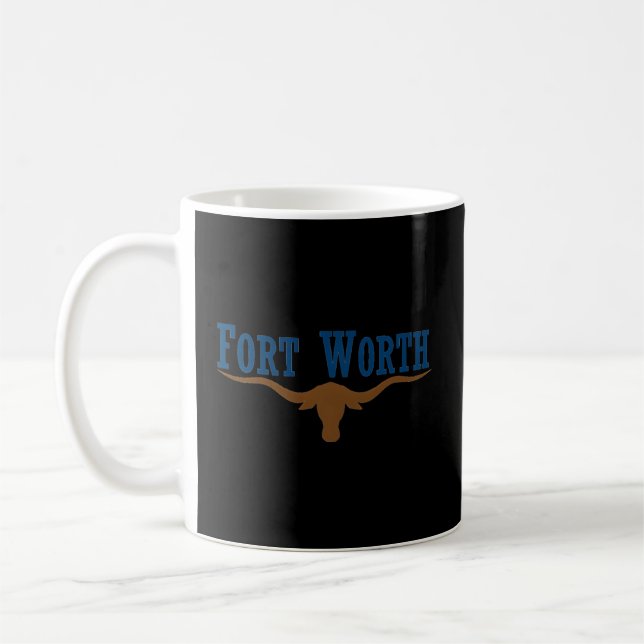 Caneca De Café Sinalizador Fort Worth City (Esquerda)
