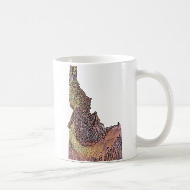 Caneca De Café Sinalizador Idahoan + Mug de Mapa (Direita)