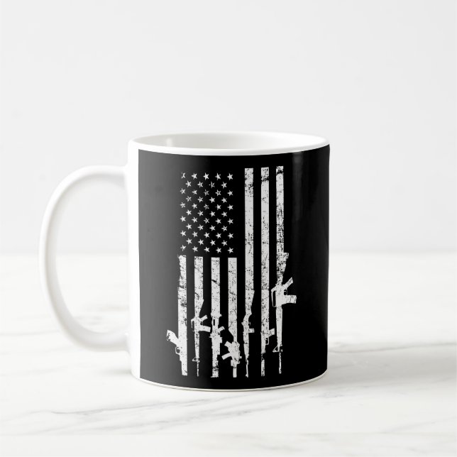 Caneca De Café Sinalizador Incomodado Dos Eua Guns Pro Gun Adt Na (Esquerda)