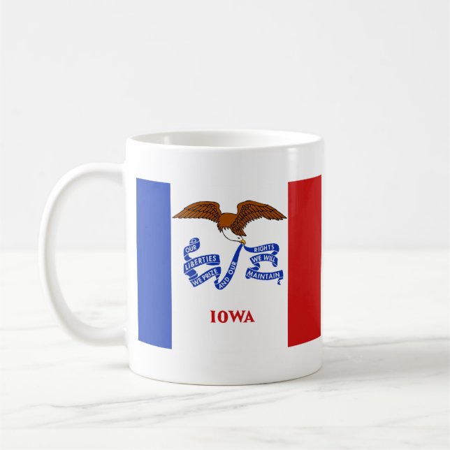 Caneca De Café Sinalizador Iowan + Mug de Mapa (Esquerda)