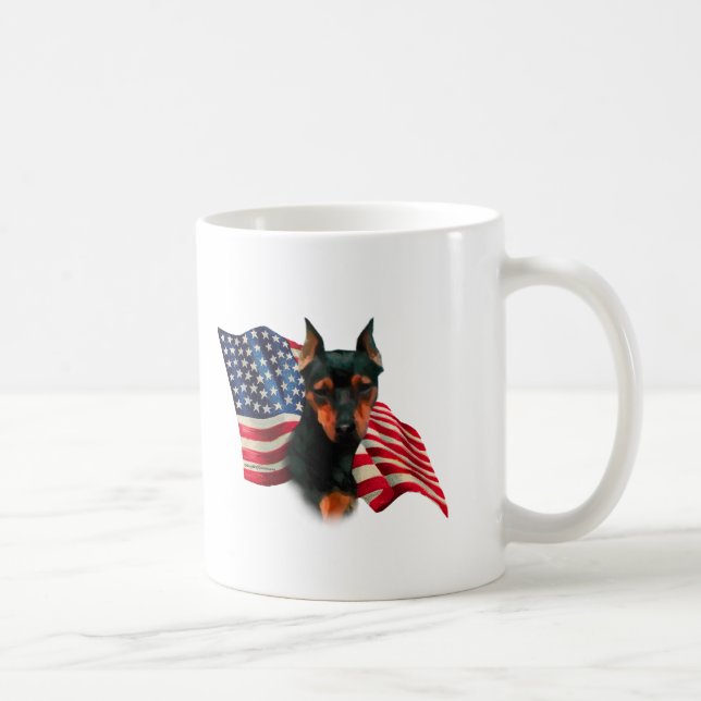 Caneca De Café Sinalizador Miniatura Pinscher (preto) (Direita)