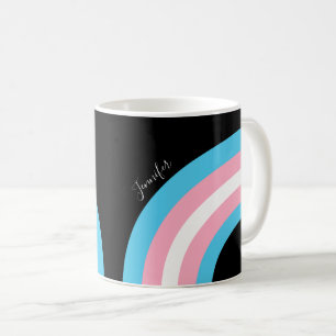 Caneca De Café Sinalizador Personalizado do Orgulho Arco-Íris Tr