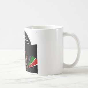 Caneca De Café Sinalizador Queniano Inspirou Jambo Bem-Vindo Desi