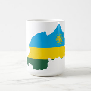 Caneca De Café Sinalizador Ruanda & Mapear Mug