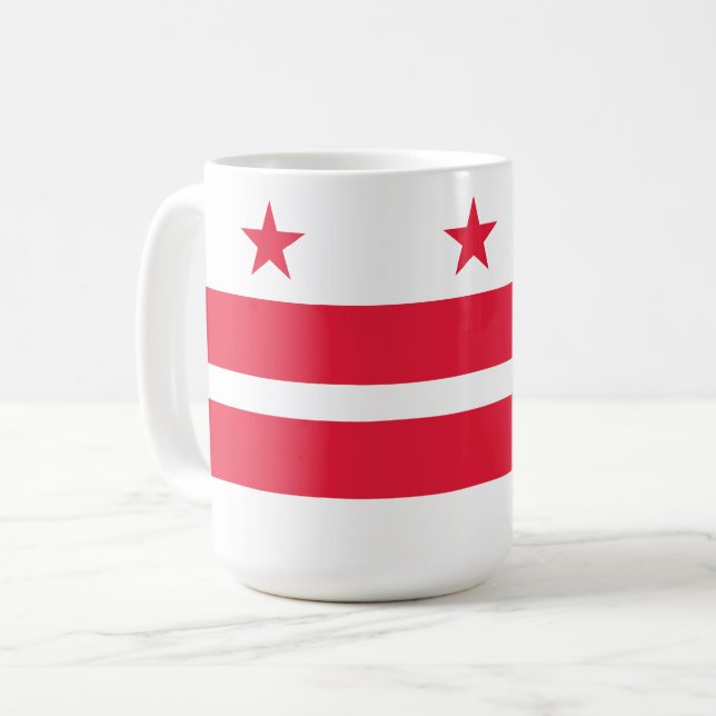 Caneca De Café Sinalizador Washington DC (Frente Esquerda)