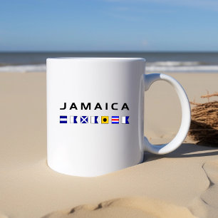 Caneca De Café Sinalizadores Marítimos Marítimos da Jamaica