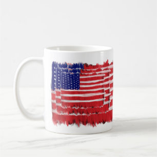 Caneca De Café Sinalizadores Pintados de Arte Folclada