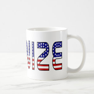 Caneca De Café Sindicalize-se em Cores da Bandeira dos EUA