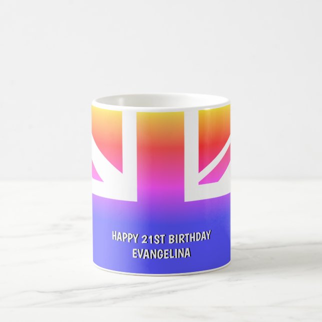 Caneca De Café Sindicato Britânico Personalizado de Multicoloraçã (Centro)