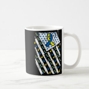 Caneca De Café Síndrome de Down Conscientização EUA Bandeira Amer