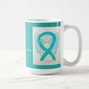 Caneca De Café Síndrome X Frágil Sensibilização Ribbon Angel Mug