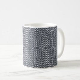 Caneca De Café Sine Wave Pulse Signal Modern Abstrato Art Design